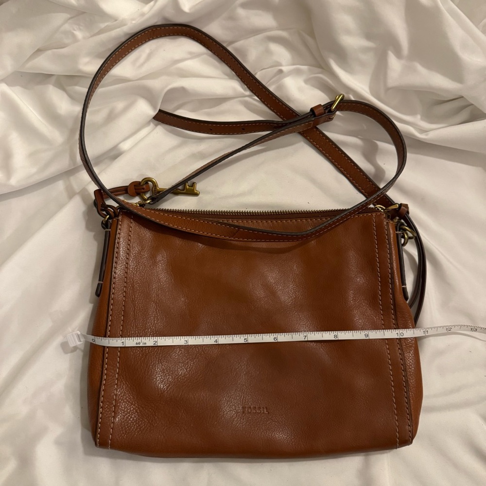 EUC Fossil Emma Leather Crossbody Shoulder Bag - Picture 7 of 8
